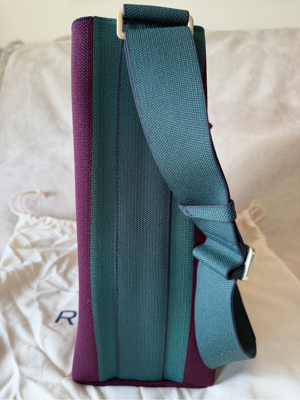 Rothy’s The Bucket Bag - Dark Plum - with Dust Bag & Wash Bag - Picture 3 of 10